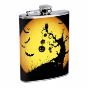 Halloween D3 8oz Stainless Steel Hip Flask