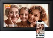 [MagicRaven] Digital Photo Frame WiFi, 15.6 Inch Smart Cloud Digital Picture Frame with IPS LCD Touch Screen Display, 32GB Storage, Share Photos Or Videos from Anywhere Anytime