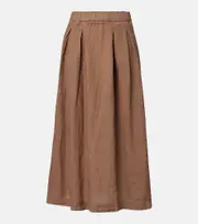[Velvet] Velvet Linda linen maxi skirt AU 16 brown