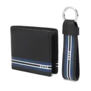 HUGO BOSS MENS WALLET GBG 4CC K RING LINE, 50434853001