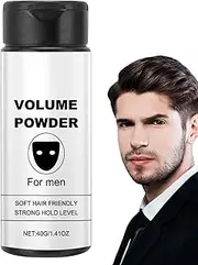 Portable Styling Powder, Natural Look Hair Product, Men's Grooming Tool 13.3x4.8x5cm/5.24x1.89x1.97inches Long-Lasting Hold/Easy Application For Business Trips, Appointments