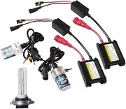ETHZZLE H7 55W Xenon HID Headlight Kit Ultra Bright 6000K Xenon Bulb with Digital Ballast for Car DC 12V HID Lighting