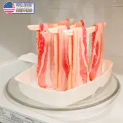 Microwave Bacon Cooker Tray Rack Holds 12 Strip Quick Crispy Bacon Cooking Plate