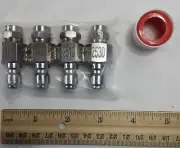 New, Set of Four 1/4" Quick Connect Pressure Washer Nozzle Tips