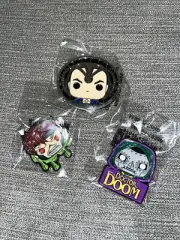 Marvel Funko Enamel Pins - Bundle Of 3 - Professor Xavier Dr. Doom Zombie Gambit