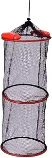 koolsoo Float Fish Basket Nylon Mesh Net Drawstring Closure Portable Fishing Bucket Well Foldable for Leaches Lobsters Live Caught