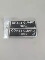 Dean And Tyler Patch Set 2 Coast Guard Dog Patches - Hook & Loop - Fire Dog