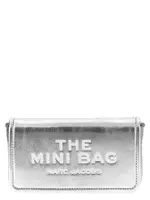 [Marc Jacobs] Marc Jacobs-The Metallic Leather Chain Mini Bag Borse A Tracolla Silver-Donna OS Silver