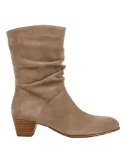 [Hush Puppies] Robyn Boots in Taupe Suede