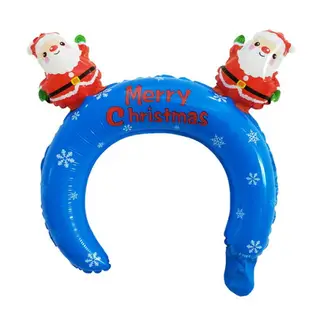 聖誕節聖誕樹鹿角氣球髮箍 鋁箔氣球【BlueCat】【XM0367】