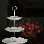 2x Three Tier Cake Plate Stand Set Handle Fitting Hardware Rod Wedding Magic Kit