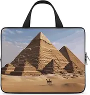 Laptop Case Sleeve Shockproof Computer Carrying Bag Ancient Egypt Pyramid Notebook Case Cover Laptop Bag Water Resistant Computer Cases Tablet Briefcase for Travel Business 17 Inch