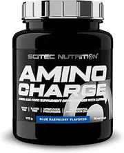 Scitec Nutrition BCAA Amino Charge Energy Boost - 100mg Caffeine & Zero Sugar - Blue Raspberry - 570g