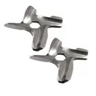 2Pcs Mincer Blades Meat Grinder Parts #5 Mincer Replacement Fits For Moulinex