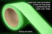 TAPECASE 7550 GLOW-IN-THE-DARK LAMINATED HD TAPE, 3.00” WIDE, SOLD BY THE YARD!