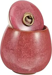 LIGHTAOTAO Ceramic Pet Urn for Ashes Dog Memorial Keepsake Urn Lightweight and Portable Cremation Tank for Cats and Dogs Strong and Sturdy Ashes Box with Unscrewed Lid
