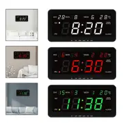 Digital Wall Clock Alarm Clock Multipurpose Modern Calendar Temperature Display