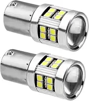 KeyQueen 1156 P21w Ba15s LED Bulb 6000K White 6W Super Bright 12V-24V LED Light Bulbs