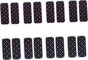 Fabric Hair Stickers Set 8 Pairs Dot Heart Designs Hair Fringe Grippers Hairdressing Supplies Easy to Apply Remove