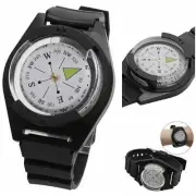 Survival Camping Watch Strap Band Wrist Compass Bracelet Outdoor Waterproof