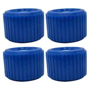 Boat Trailer Ribbed Wobble Rollers, Trailer Roller Boat Ramp Rollers Boat Lift Wheels Kit for Boat Yacht Trailer,4pcs Blue
