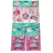 Shimmer & Shine Swirl Decorations & Birthday Candle Set Nickelodeon Jr jj3563