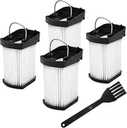 4 Pack Replacement Fabric Filter Compatible with Shark Cordless Handheld Vacuum WV410PR WV410CO WV401BL WV401PK WV403BR WV410BL WV410GN WV410TL, Compare to Part XFFWV400