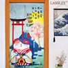 【Lassley蕾絲妮】日本門簾-神社招福貓85X150cm(雙開&一片) (6.9折)