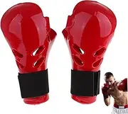 Sparring Gloves, Karate Gloves for Adults, 1 Pair Shock-Absorbing Sponge Lining Sparring, for Kickboxing, Grappling, Boxing, Speed Bag, Martial Arts