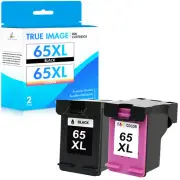 Black Tri-Color Ink Cartridge for HP 65 XL Deskjet 2652 2655 3752 3755 ENVY 5055