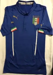 Puma FIGC Italy National Team Home Soccer On The Pitch Jersey. Adult Sz: Medium