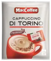 15 pcs Coffee drink 3in1 MacCoffee Cappuccino Di Torino with dark chocolate