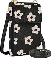 [Miss Adola] Cell Phone Purse Crossbody Bags for Women - Cute Design Leather Cellphone Bag Small Wallet Purses with Strap