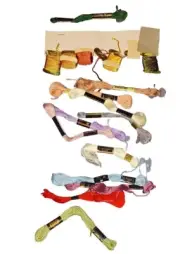 17xNeedlepoint/Embroidery THREAD DMC Boilfast J&P Coats Mouline Sticktwist Lot