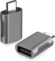 Kranzhammer 2023 USB C to USB Adapter Pack of 2 USB to USB3 Female Adapter Compatible with MacBook Pro 2023 iPad Mini 6/Pro MacBook Air and Other Type C or Thunderbolt 4/3 Devices Space Grey