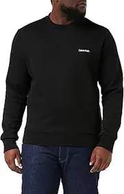 [Calvin Klein Jeans] Calvin Klein Men's Sportswear, Micro Logo Sweatshirt, Ck Black, 2X-Large