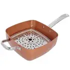 4Pcs Set Stainless Steel NonStick Frying Pan Multifunctional Saucepan Kitchen AU