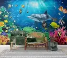 3D Underwater World Wallpaper Wall Mural Removable Self-adhesive 127