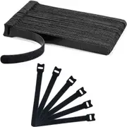 100PCS 15cm Releasable Cable Strap - Adjustable Strap Wire Management, Cable Organiser Straps Hook and Loop, Reusable Fastening Cable Ties - Secure Organization for Wires, Cord Ties