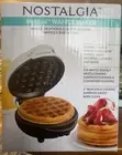Nostalgia My Mini Waffle Maker 5" Cooking Surface White- BRAND NEW