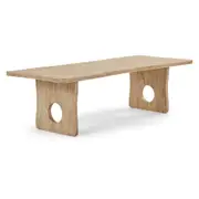 Norah Indoor 2.7m Timber Dining Table - Dining Tables