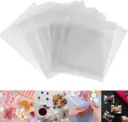 VANANA200 PCS Cookie Bags, Clear Self Adhesive Plastic Gift Cookie Treat Biscuit