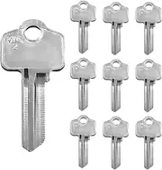 [WAH LIN PARTS] 10 Pack WC2 Key Blank - Brass Silver, Suit Whitco - 5 PIN