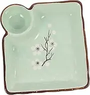 LABRIMP Snack Plate Sauce Bowl Dipping Bowl Serving Dishes Ceramic Heat Acid Resistant