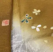 Yamato Visiting Kimono Raden MOP Inlay Silk Blur Dyeing Guarded Finish 154cm