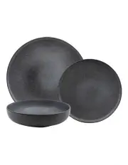 [Salt&Pepper] Hue Dinner Set 12 Piece in Black