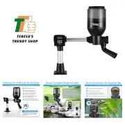 LCD Control Automatic Pond Fish Feeder, Capacity 5.5L，DC 12V