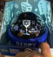 HANUKKAH Shadow Lights LED Rotating TABLE TOP Projector BLUE WHITE HOLIDAY