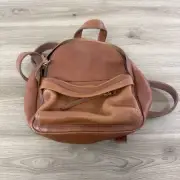 Madewell The Lorimer Mini Backpack English Saddle Brown Leather Small Travel Bag