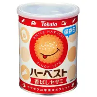 在飛比找蝦皮購物優惠-日本 東鳩 Tohato 微笑芝麻薄餅 防災餅乾 保存罐